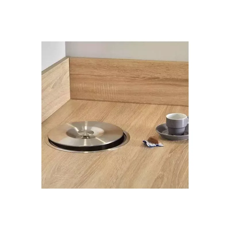 Poubelle de cuisine encastrable en inox